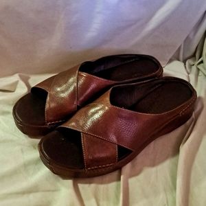 Cole Haan leather slides